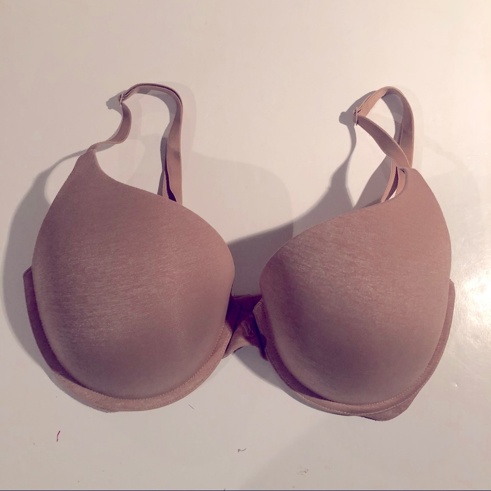 VICTORIA’S SECRET Padded Perfect Coverage Nude BRA 34DD
